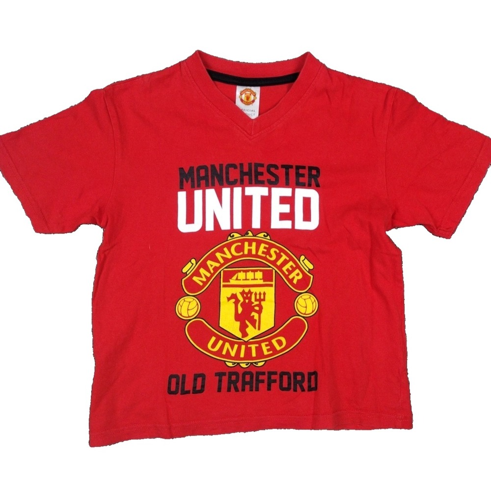 VTG Manchester United F.C Tshirt Kids 8-9 YRS The Red Devils Trafford Football